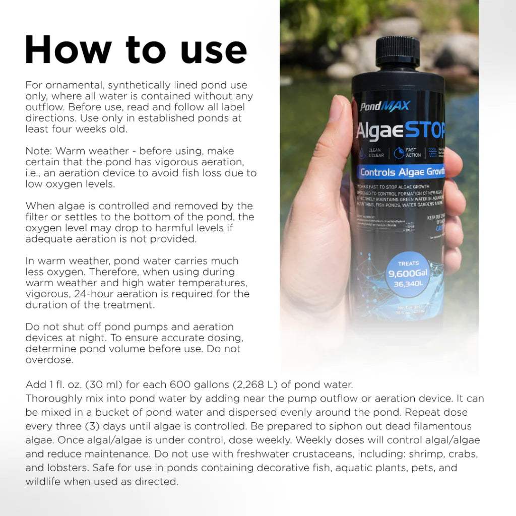 AlgaeSTOP Pond &amp; Fountain Algicide Treatment - PondMAX