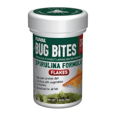 Bug Bites Spirulina Formula Flakes - Fluval