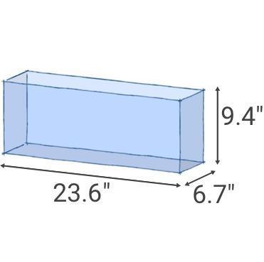 Serene Little (6.4 GAL) Rimless Glass Aquarium - Mr. Aqua