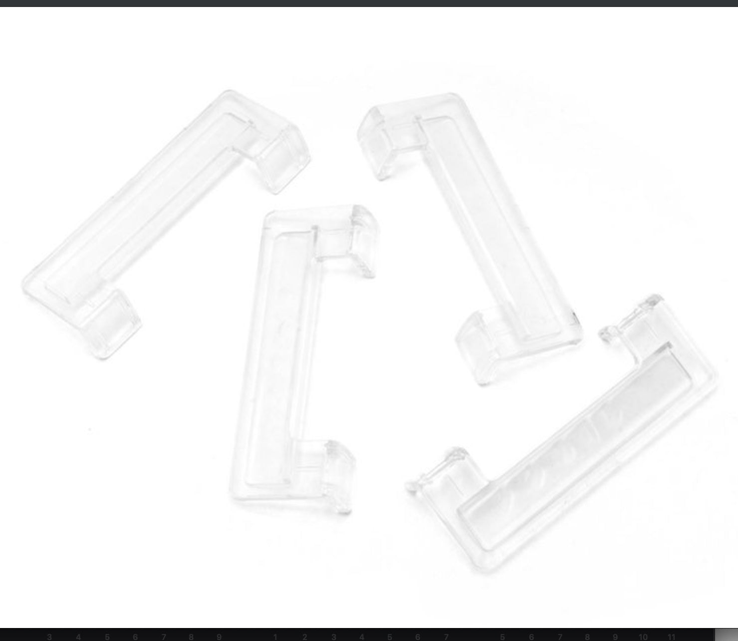 Acrylic Aquarium Cover Brackets, Universal for 3mm Lid