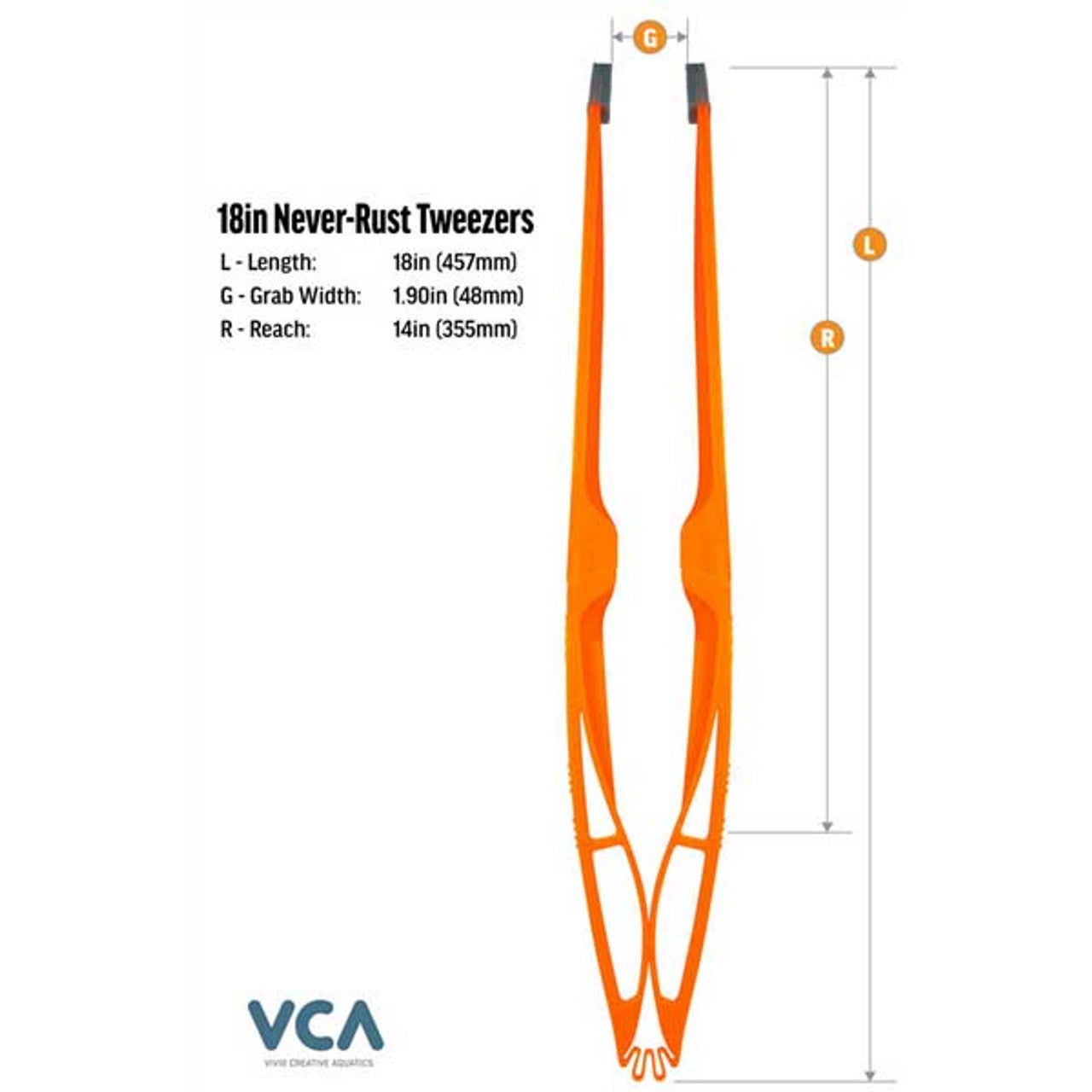 Never-Rust Floating Aquarium Tweezers - VCA