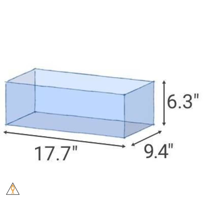 Rimless, Low-Iron Glass Aquarium 45-F (4 GAL) ADA Rimless Low-Iron Cube Garden Aquarium - Aqua Design Amano