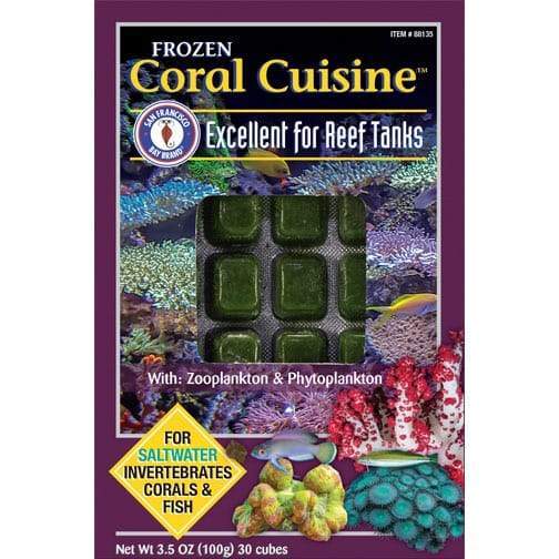 Frozen Aquarium Food Frozen Fish Food Coral Cuisine - San Francisco Bay Brand