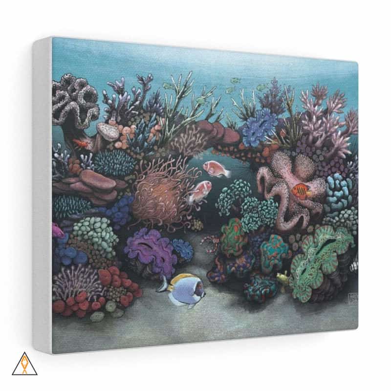 Canvas 10″ × 8″ / Premium Gallery Wraps (1.25″) Saltwater Canvas Gallery Wrap