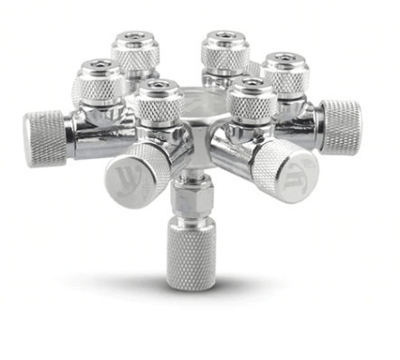 Hub-Style CO2 Needle Valve Manifold - ALA
