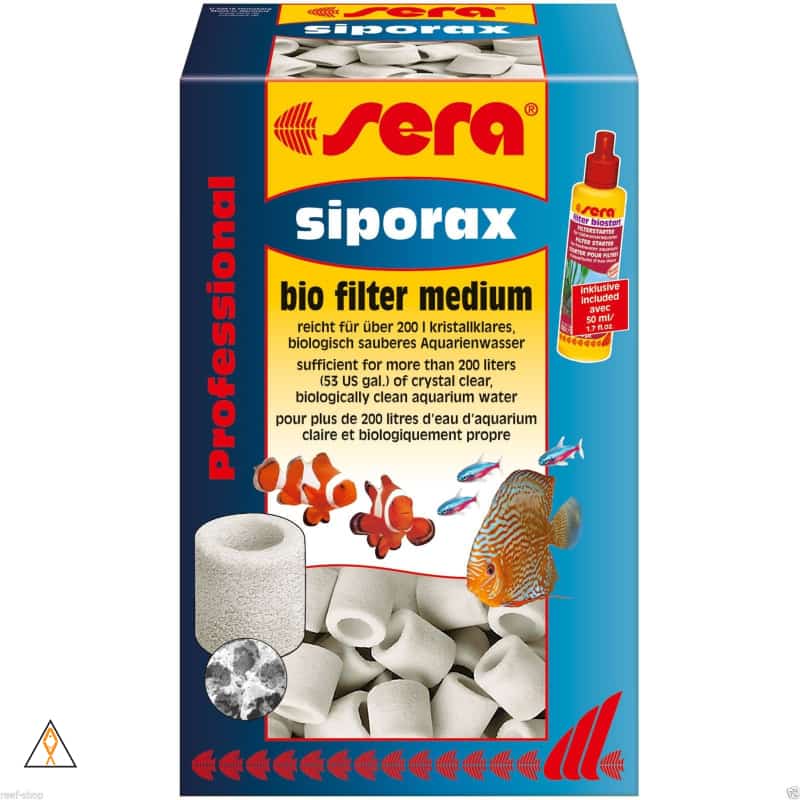 Siporax Sintered Glass Bio Filter Media - Sera